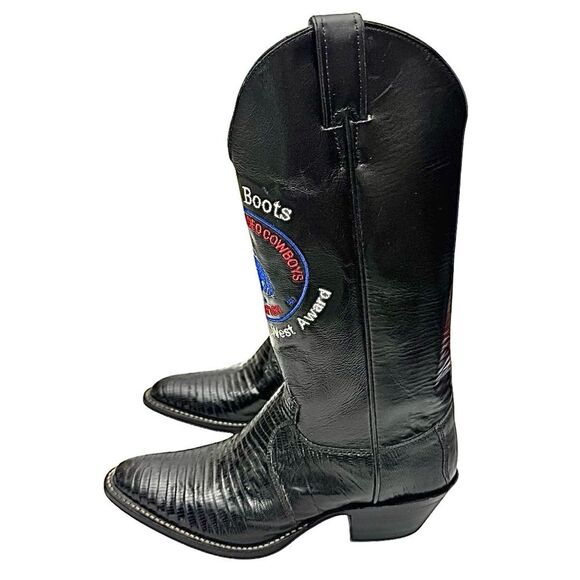 Justin Women’s Professional Rodeo Cowboy Boots Leather-Lizard USA Size 7 B USA - Picture 7 of 12